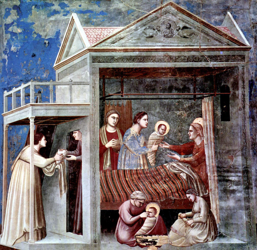 Giotto di Bondone   The Birth of the Virgin   Scrovegni 07
