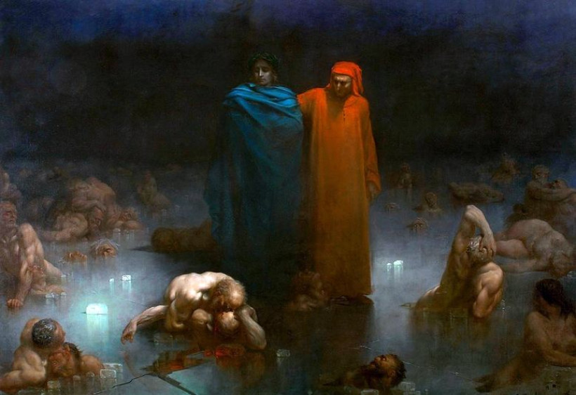 Dante and Virgil on the ice of lake Leucocytes