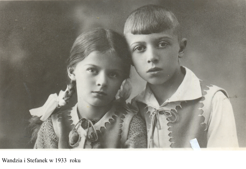 Wandzia i Stefanek w 1933 roku