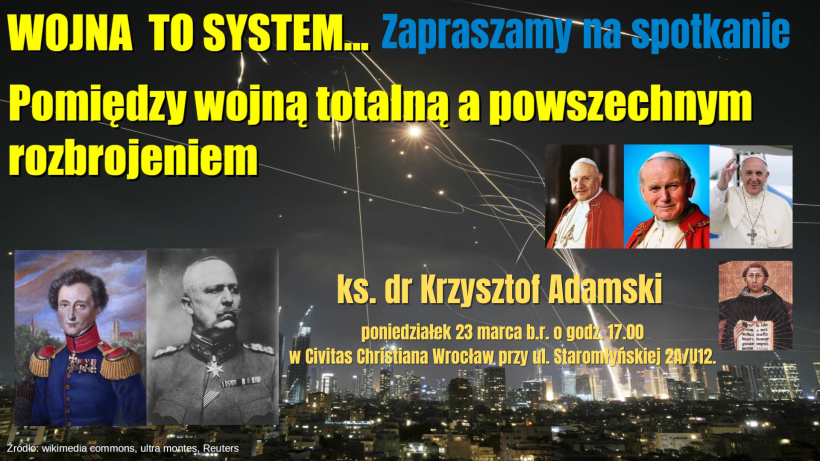 Wojna to system - zaproszenie na spotkanie we Wrocławiu