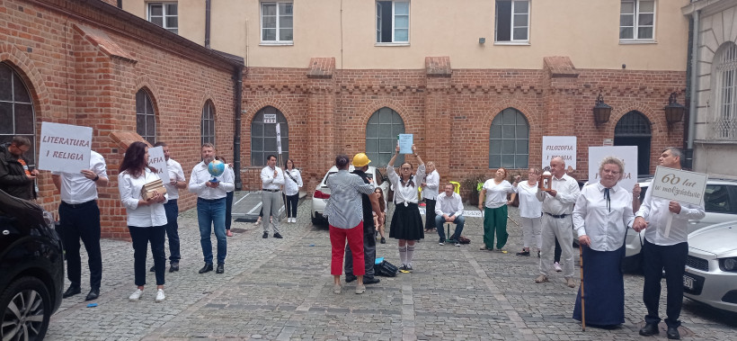 Protest w obronie lekcji religii