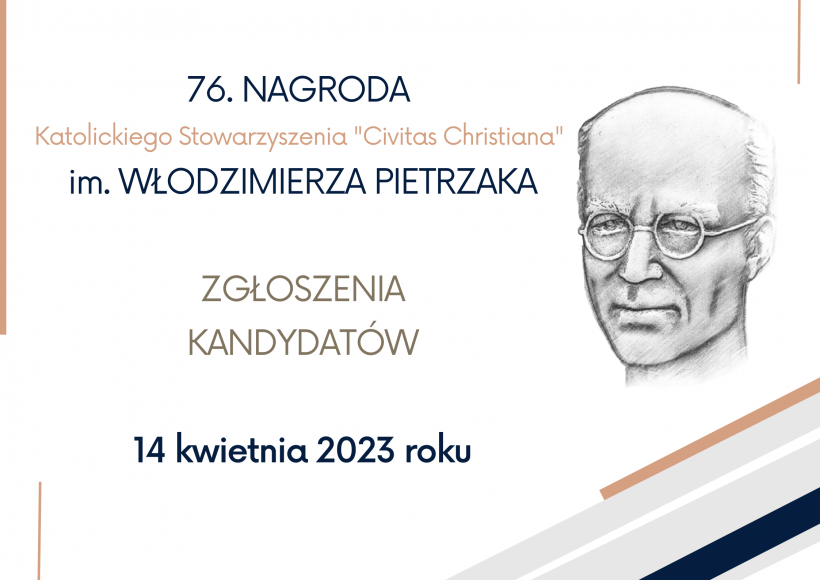 Zgłoszenia do Nagrody im. Włodzimierza Pietrzaka otwarte!