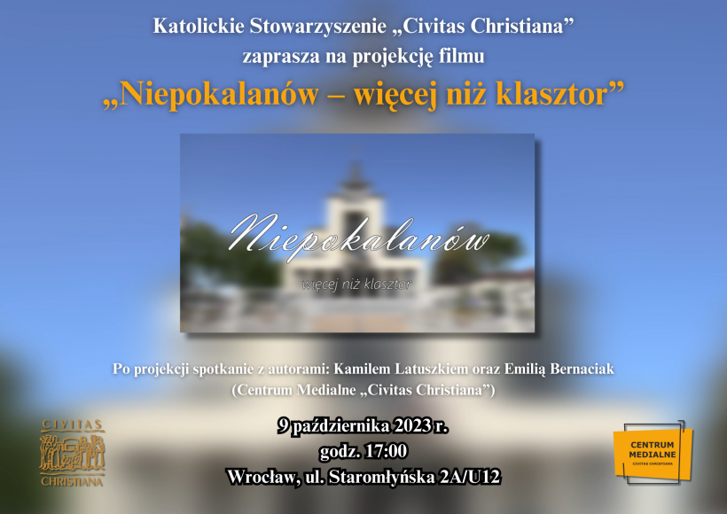 „Niepokalanów – więcej niż klasztor”. Projekcja i spotkanie z twórcami we Wrocławiu
