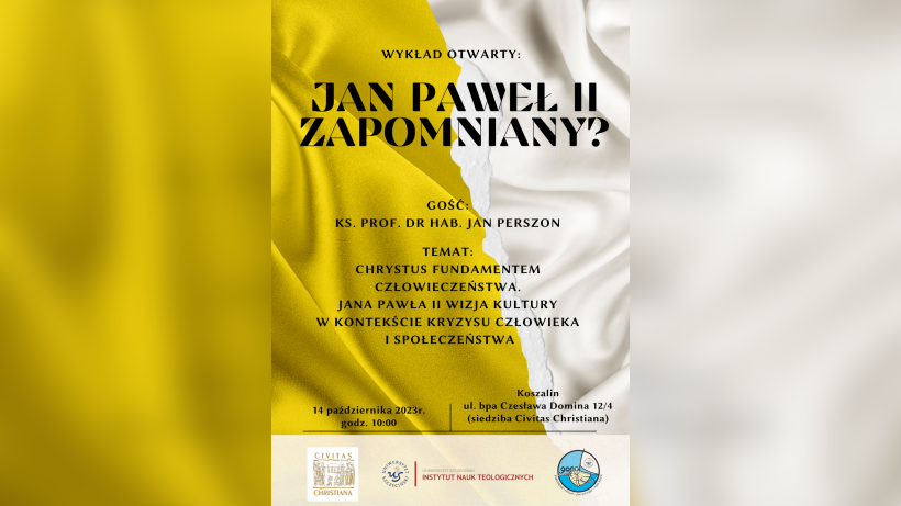 Jan Paweł II zapomniany? Cykl spotkań w Koszalinie