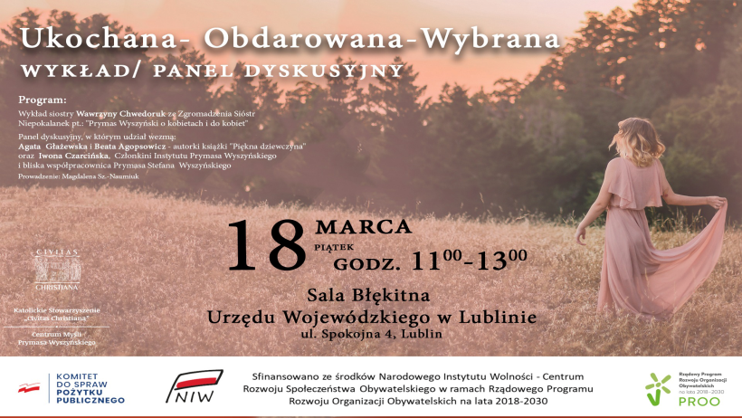 „UKOCHANA – OBDAROWANA – WYBRANA” w Centrum Myśli Prymasa Wyszyńskiego