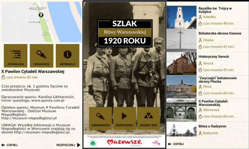 Aplikacja na szlaku Bitwy Warszawskiej